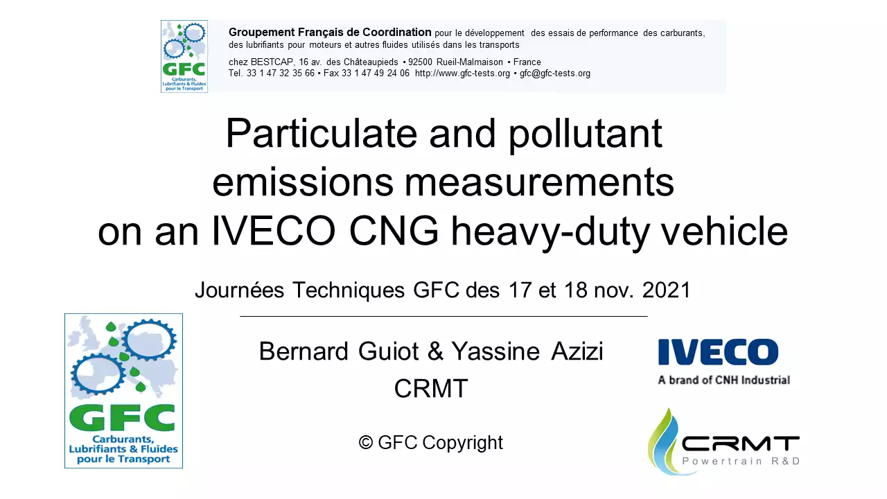 CRMT intervient aux Journées Techniques du GFC le 17 et 18 novembre 2021